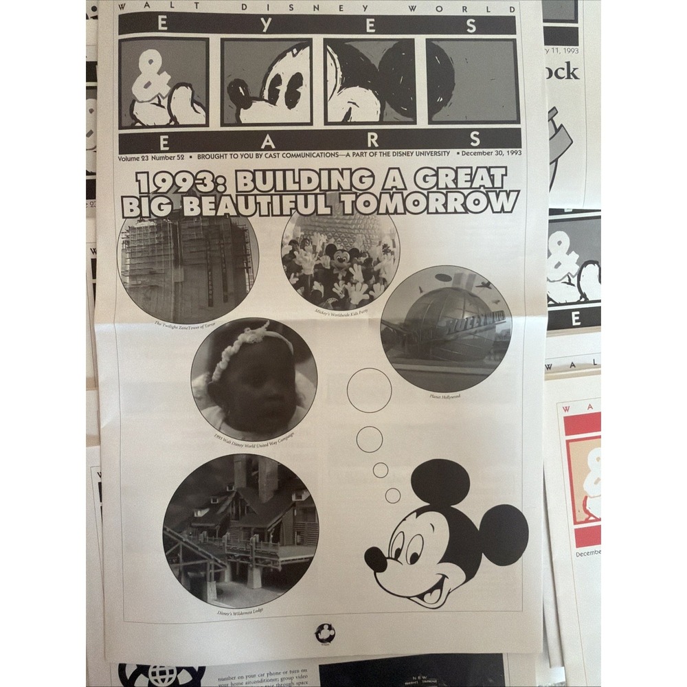 Walt Disney World Eyes & Ears cast member exclusive LOT OF 18. All 1993 - Picture 10 of 16